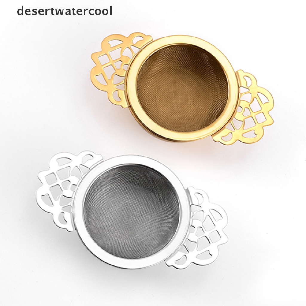 Deid Saringan Teh Jaring Halus Dua Lapis Stainless Steel Filter Sieve Teaware Dapur Martijn