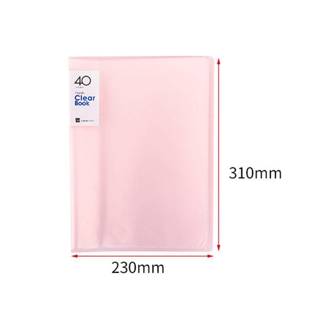 R-flower A4 Buku Pajangan Sekolah Kantor Kertas Test Warna Solid Memo Board Clipboard