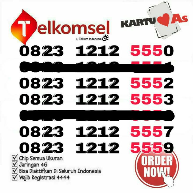 NOMOR CANTIK TELKOMSEL MAKASSAR KARTU PERDANA TELKOMSEL AS SIMPATI LOOP NOMER CANTIK