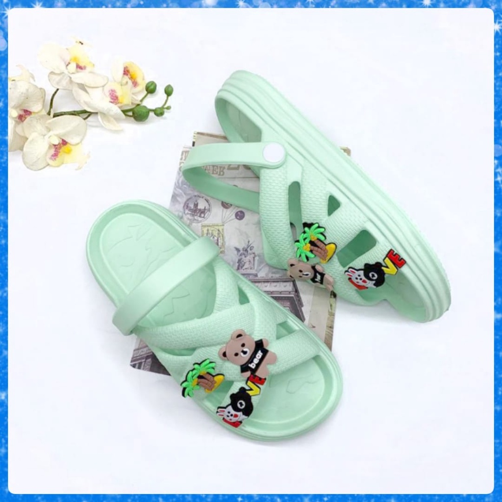 Sandal Selop Tali Belakang Anak Perempuan dan Wanita Dewasa Korean Style HL-715-815 UK. 30-40