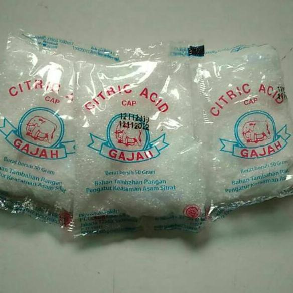 

☜ Citrid acid citrun cap gajah 1 pak/20 bks ♦