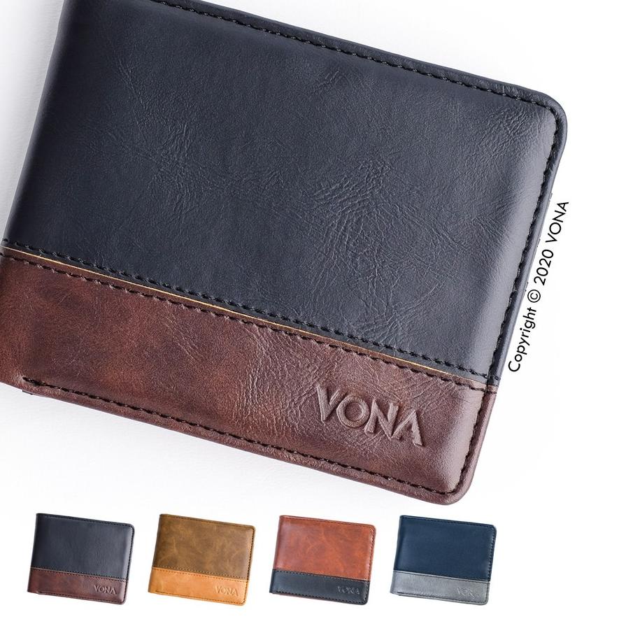 ➫ VONA Dompet Kartu Asli Pria Kulit PU - TANK ➶
