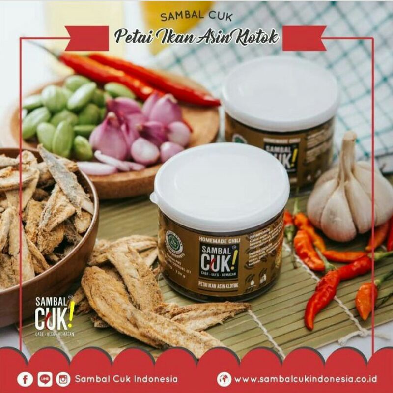 

Sambal CUK! Petai Ikan Asin Klotok / Sambal Kemasan