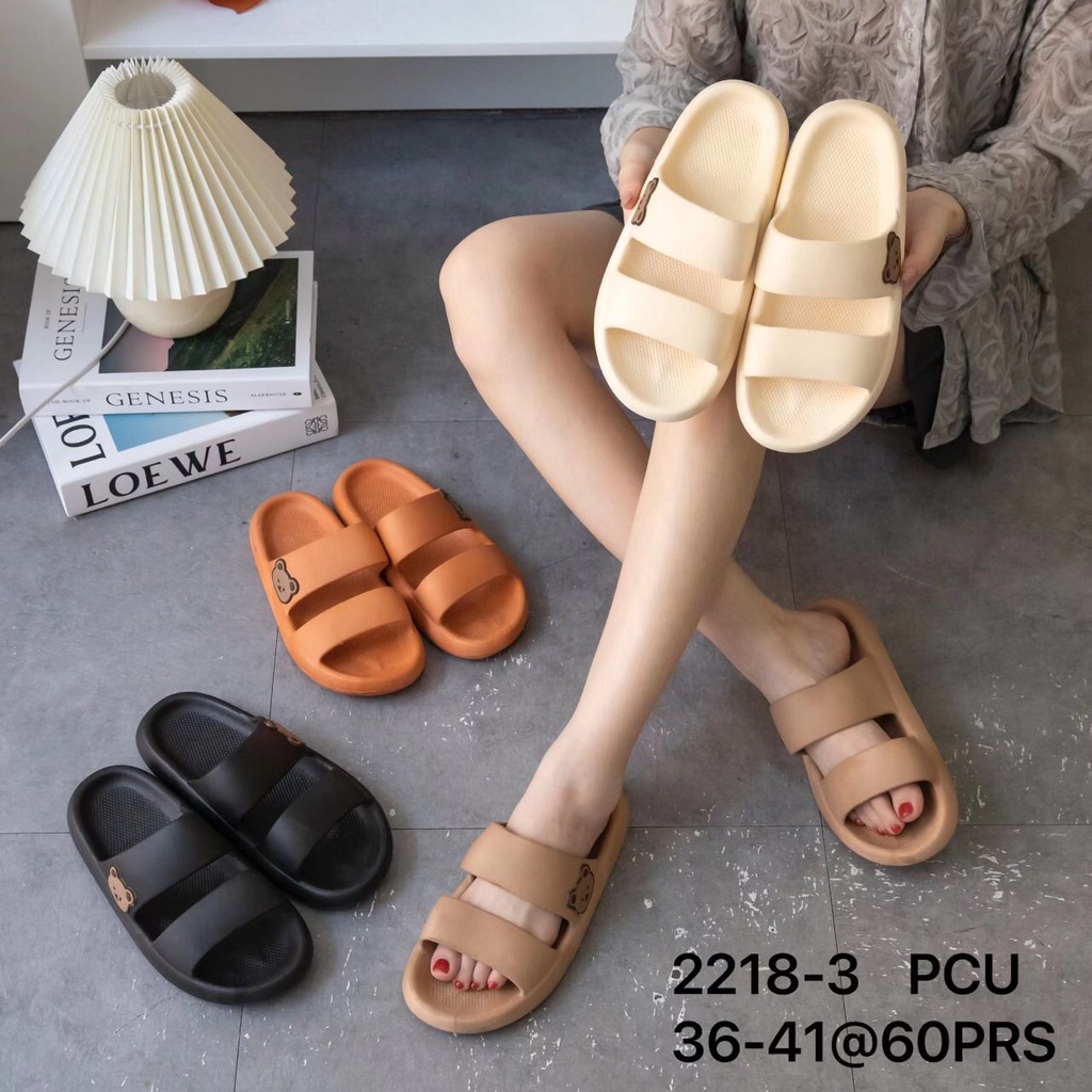 Sandal santai rumah wanita/ sandal karet empuk perempuan/ sandal ban dua balance 2218