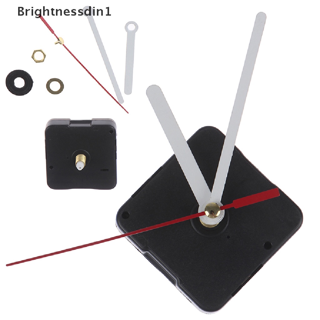 [Brightnessdin1] Diy Silent Classic sliver Watch Jam Dinding Movement Mechanism Parts Butik