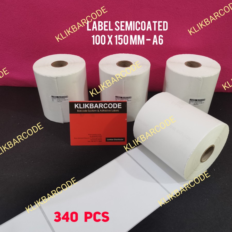 

label sticker A6 barcode 10x15cm,100x150mm,340p,resi kiriman paket