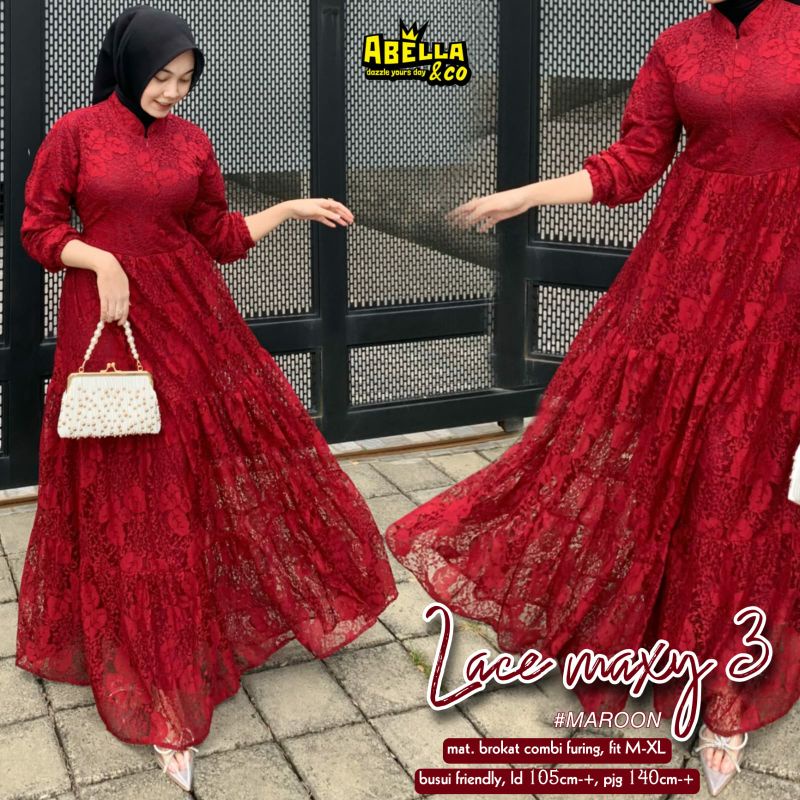 LACE MAXY #3/BRUKAT COMBI FURING PREMIUM/100% ORIGINAL By ABELLA&CO