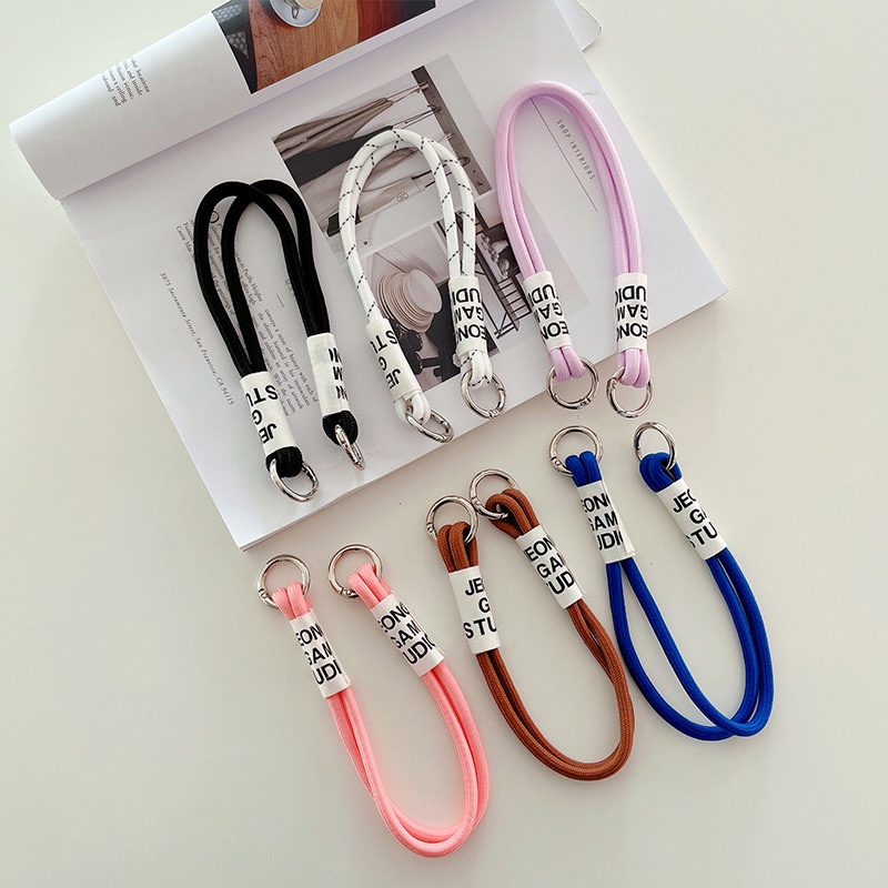 Ins 6warna Universal Crossbody Phone Lanyards Adjustable Mobile Phone Strap Lanyard Tali Leher Untuk Ponsel Tali Kabel Gantung AT0220