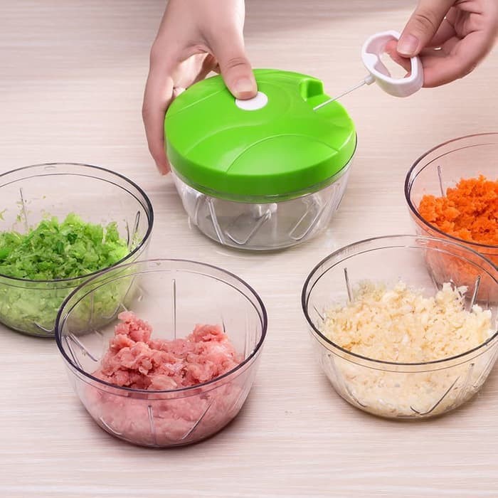 Serbagrosirmurah Mini Speedy Chopper Blender Tangan Alat Pencacah Daging Bawang Sayur Blender Tangan