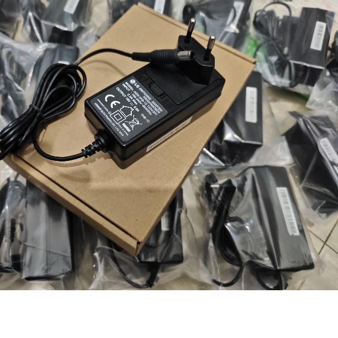 ★ ADAPTOR ADAPTER CHARGER CASAN TV LG MONITOR LG LAYAR LG 19V-0.8A PLUG IN ORIGINAL LG ASLI 100% ☆
