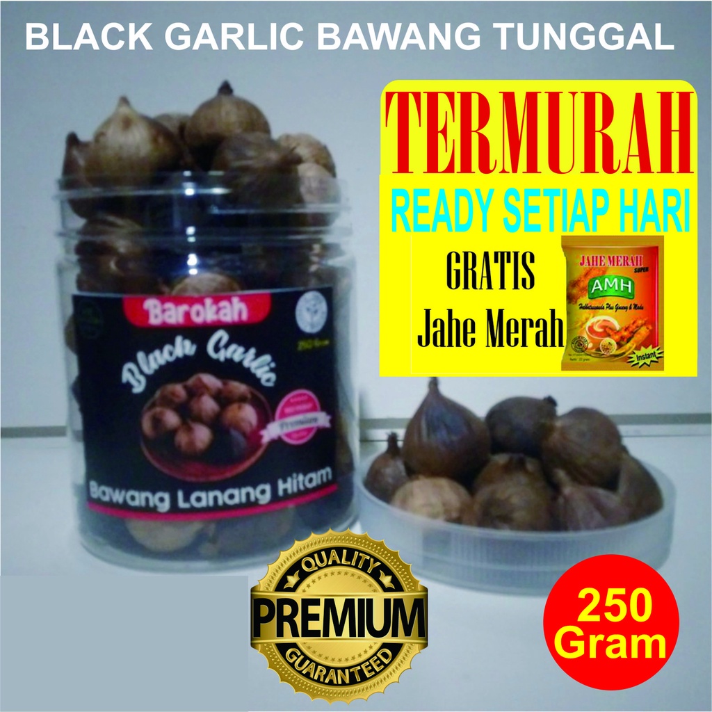 Black Garlic Tunggal Black Garlic 250gram Termurah Bawang Hitam Tunggal