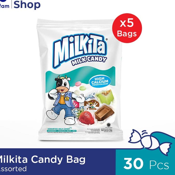 

❊ Milkita Candy Assorted Bag Premium Paket 5 Bag ✰