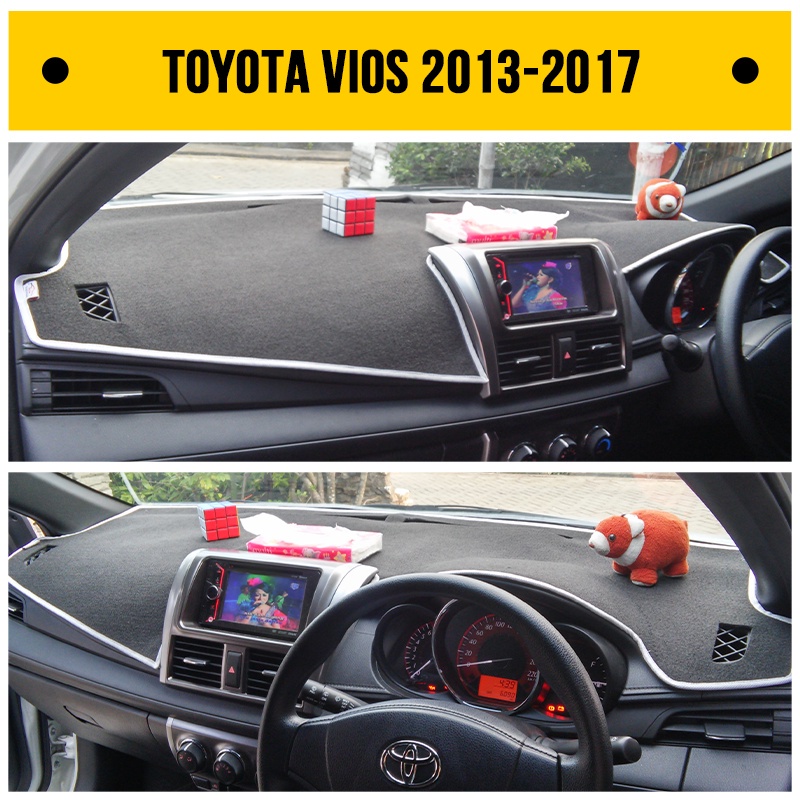 Selimut Cover Dashboard Mobil SEDAN TOYOTA VIOS LIMO GEN 3 2013-2017 Pelindung Dasbor - Alas Taplak 