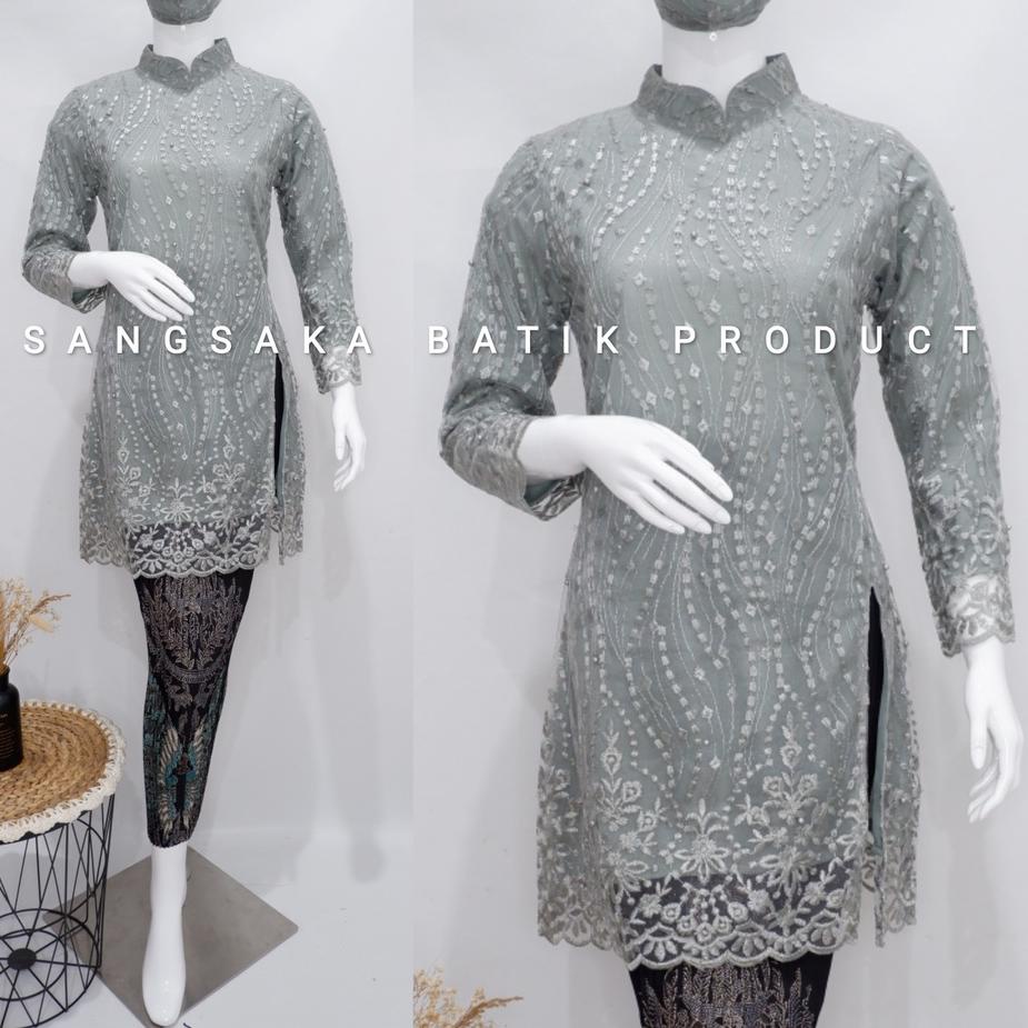 Model Baru Kebaya Tunik / Tunik Brokat / Kebaya Modern / Kebaya tile / Kebaya Favorite / Batik Coupl