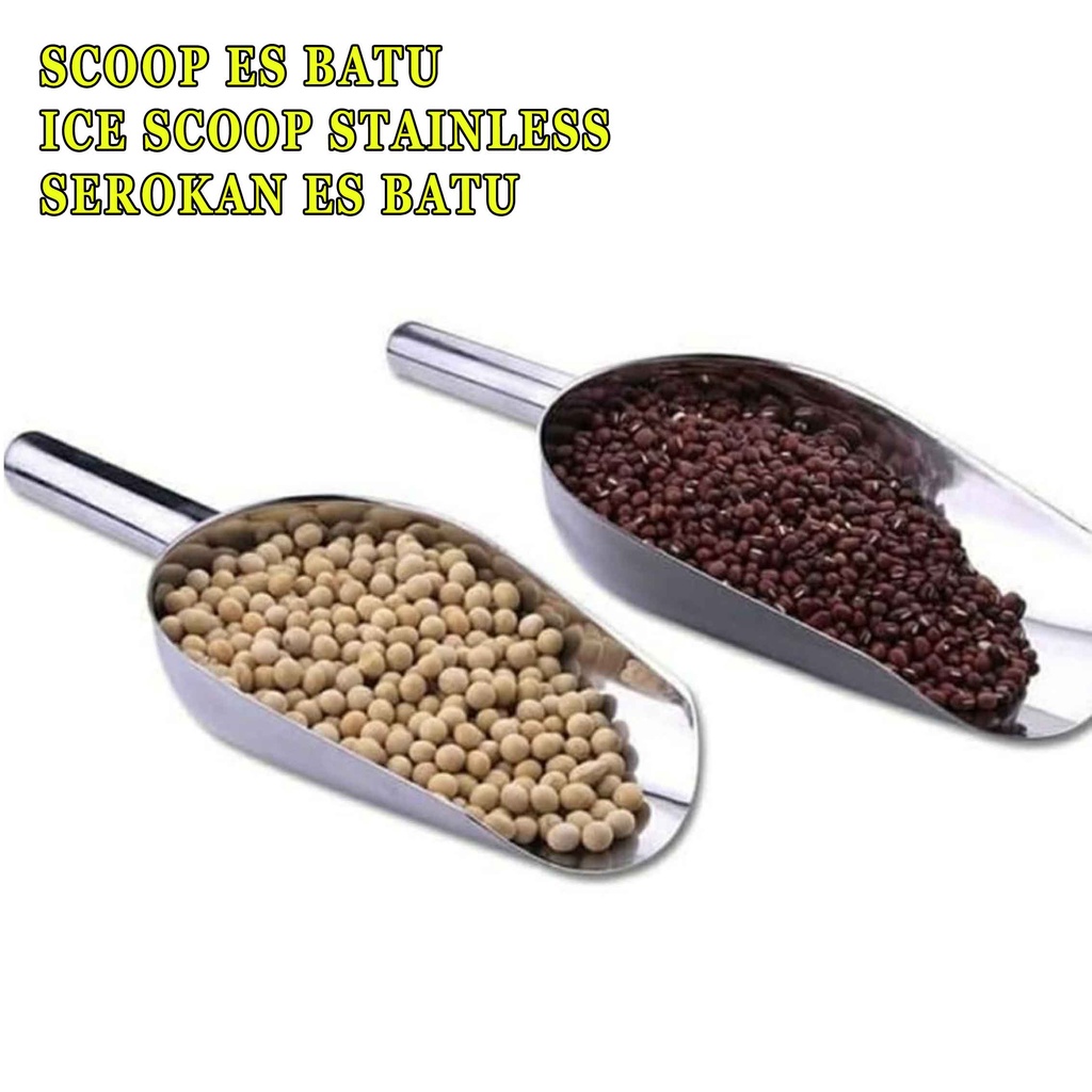 Ice  Scoop Stainless* Scoop Es Batu* Serokan Es Batu