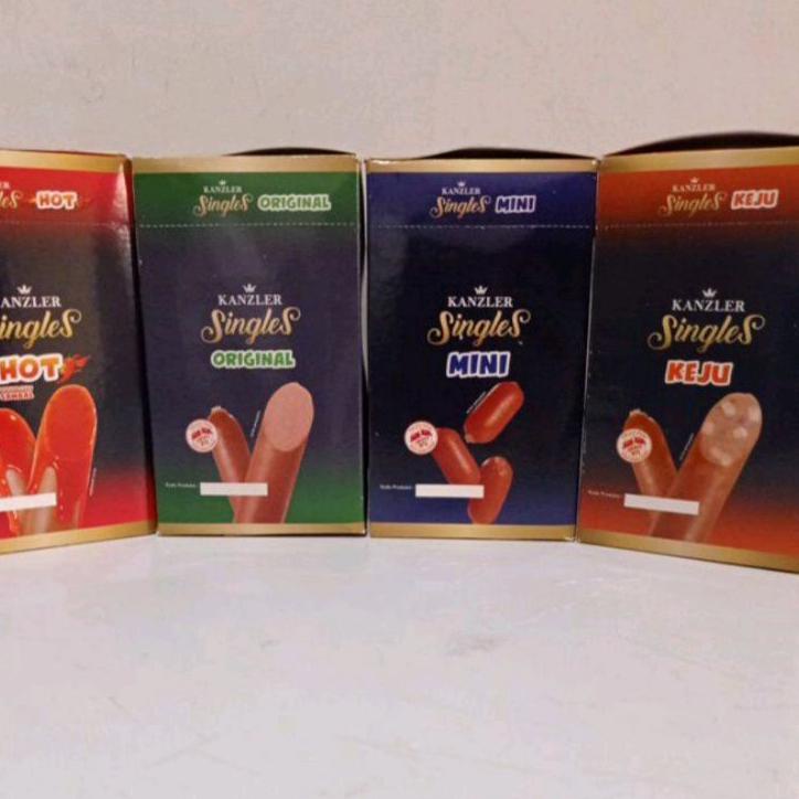 

♢ 1 DUS KANZLER SINGLES HOT / ORIGINAL / KEJU / MINI / BAKSO BOX (ISI 12 PCS) ۝