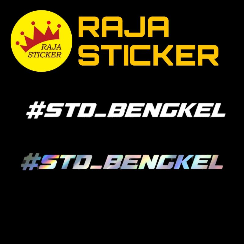 STICKER STDBENGKEL CUTTING STIKER HELM MOTOR STANDART BENGKEL