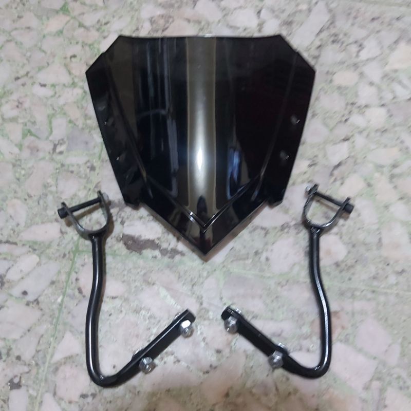 visor xride, visor motor trondlol, visor xride hitam universal bahan tebal