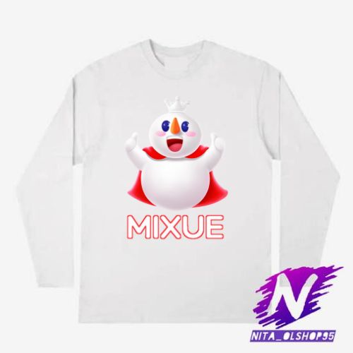 kaos anak lengan panjang mixue eskrim