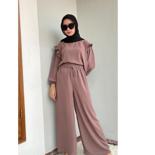 ⅍ RUBY SET//SETELAN KULOT KRINKEL//OOTD KEKINIAN// SETELAN TERLARIS// SETELAN PALING BANYAK DI MINAT