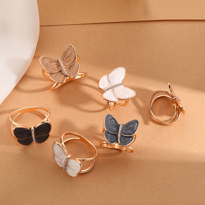 Baru Retro High-End Syal Sutra Gesper Busur Simpul Gesper Jilbab Gesper Cincin Bros