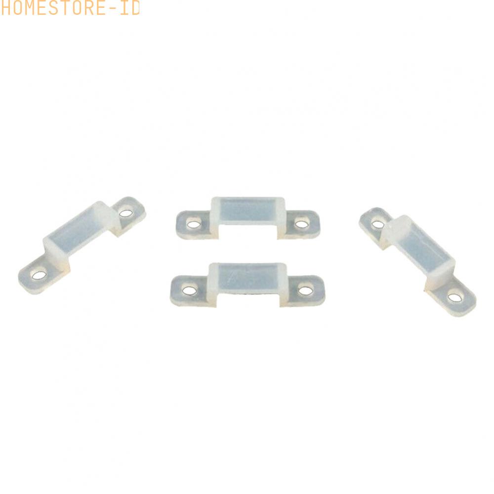 50/100pcs Silikon Lembut Lampu Strip LED Memperbaiki Klip Holder Lebar Max 8mm