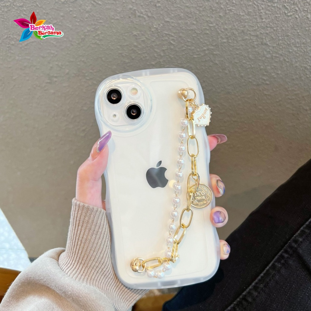 GC016 SOFTCASE WAVY  GELOMBANG RANTAI MUTIARA FOR REALME 5 5I C3 9 9I 10 CC C12 C25 C15 C20 C21 C21Y C30 C31 C33 C35 NARZO 50A 50I PRIME BB7741