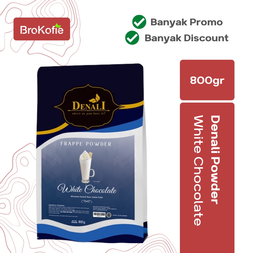 

Denali Powder White Chocolate 800g Promo Bubuk Minuman Premium Termurah