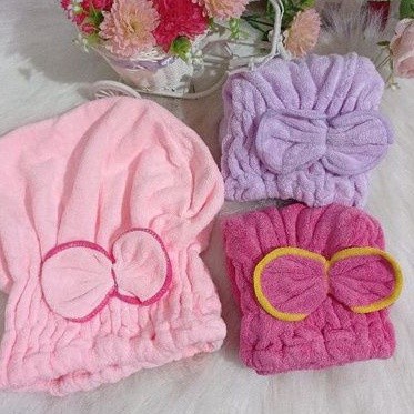 Hair Wrap Towel HANDUK KERAMAS Import Dewasa Bahan Microfiber Pengering Rambut