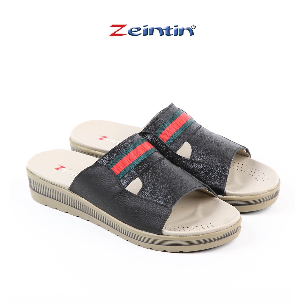 Zeintin - Sandal Wanita kulit Asli Slip On Murah |  Sandal Wedges | Original Zeintin WR