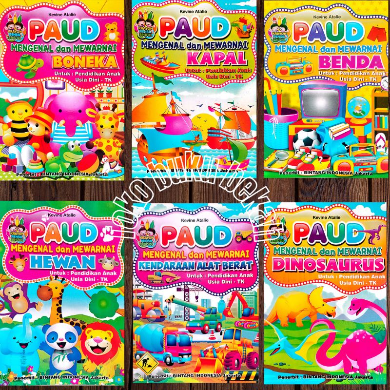 buku paud mengenal dan mewarnai untuk anak tk/ paud 24 HAL (16×20CM)