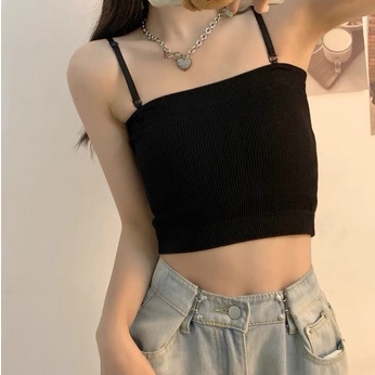 Tanktop Kemben Singlet Crop Tali bisa di lepas Pakaian dalam BAHAN TEBAL