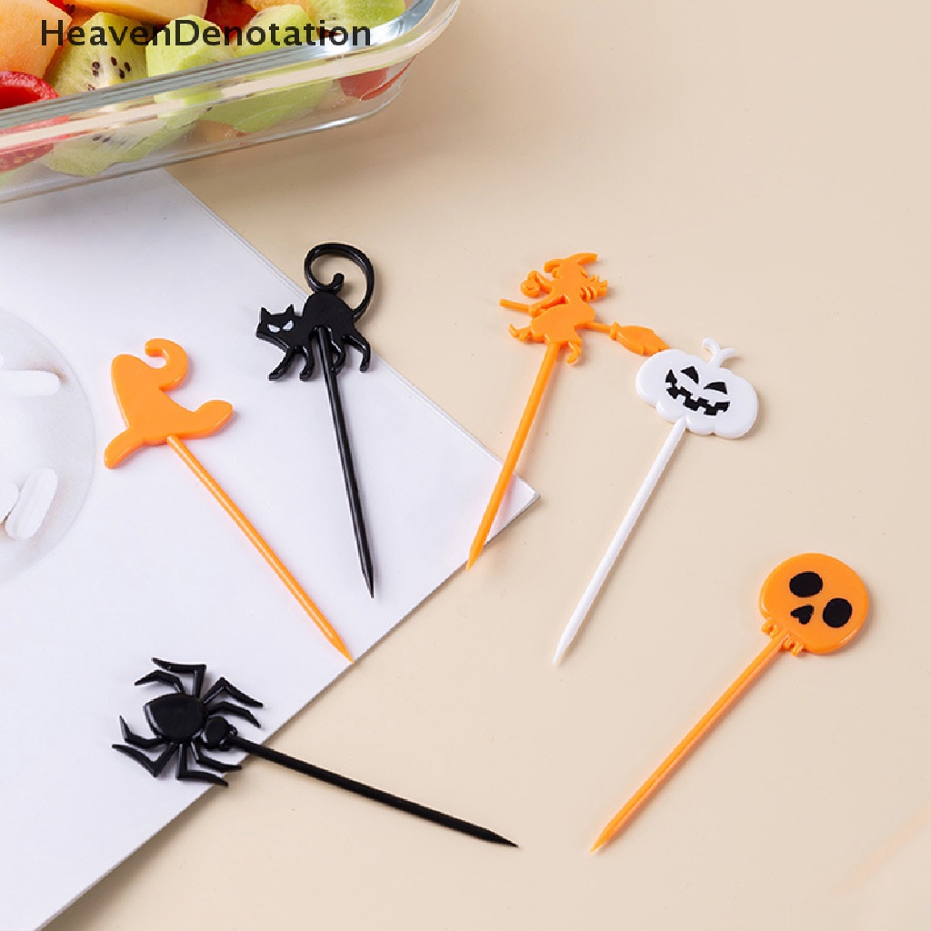 [HeavenDenotation] 6 / 8 / 10pcs Car Castle Fruit Fork Cartoon Dessert Bento Party Decoration HDV