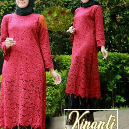 ♜ Setelan kebaya Kinanti / brokat kurung tunik / kebaya brokat kurung / kebaya long tunik ♖