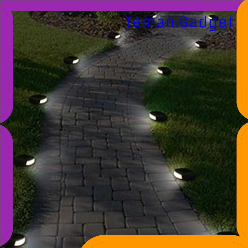 TG - LMP SOLLED Lampu Taman Hias Path Light Fake Stone Solar IP44 Cool White - GA-002