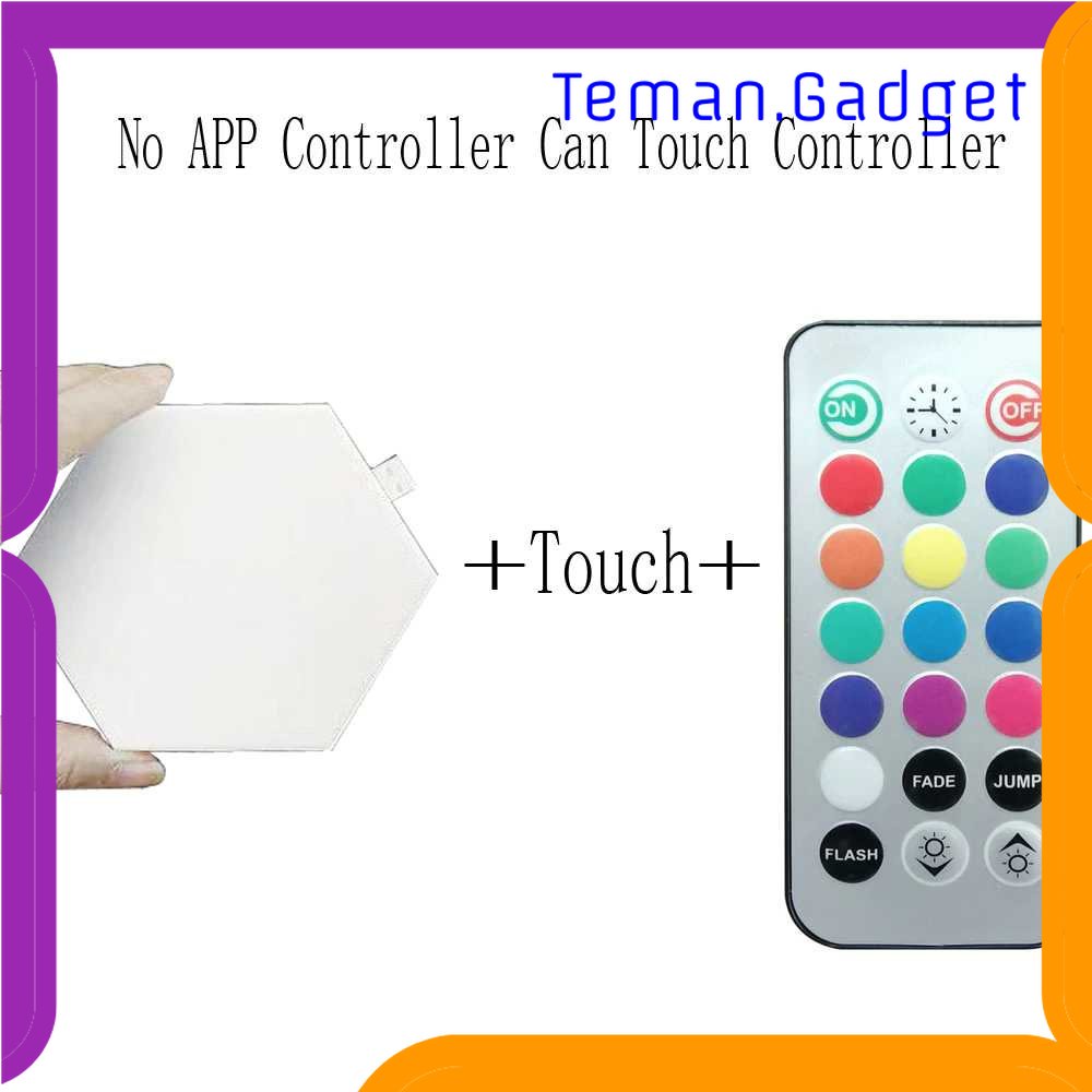 TG-LMP Yabstrip Lampu Hias Hexagonal LED RGB Touch Sensor 3 PCS with Remote - HD004