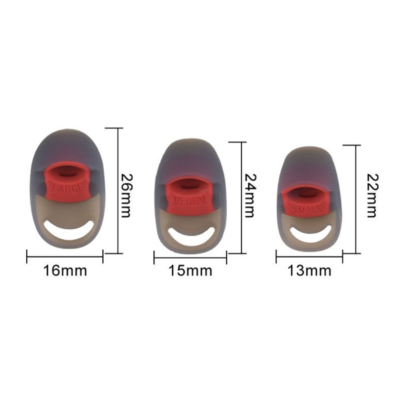 Cre 3pasang EarTips Penyumbat Telinga Bahan Silikon Di Telinga EarTips Untuk Earbud Awan HyperX