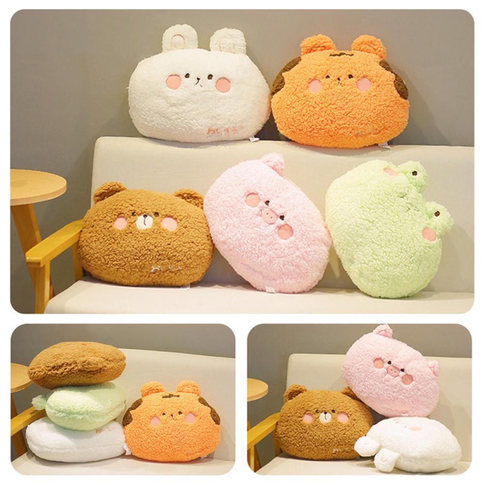 Timekey 35 cm kawaii Animal Mainan Mewah Kartun Teddy Bear Kelinci Kodok Tiger Boneka Lembut Bantal Sofa Cushion Dekorasi Rumah Untuk Anak Anak J2K3