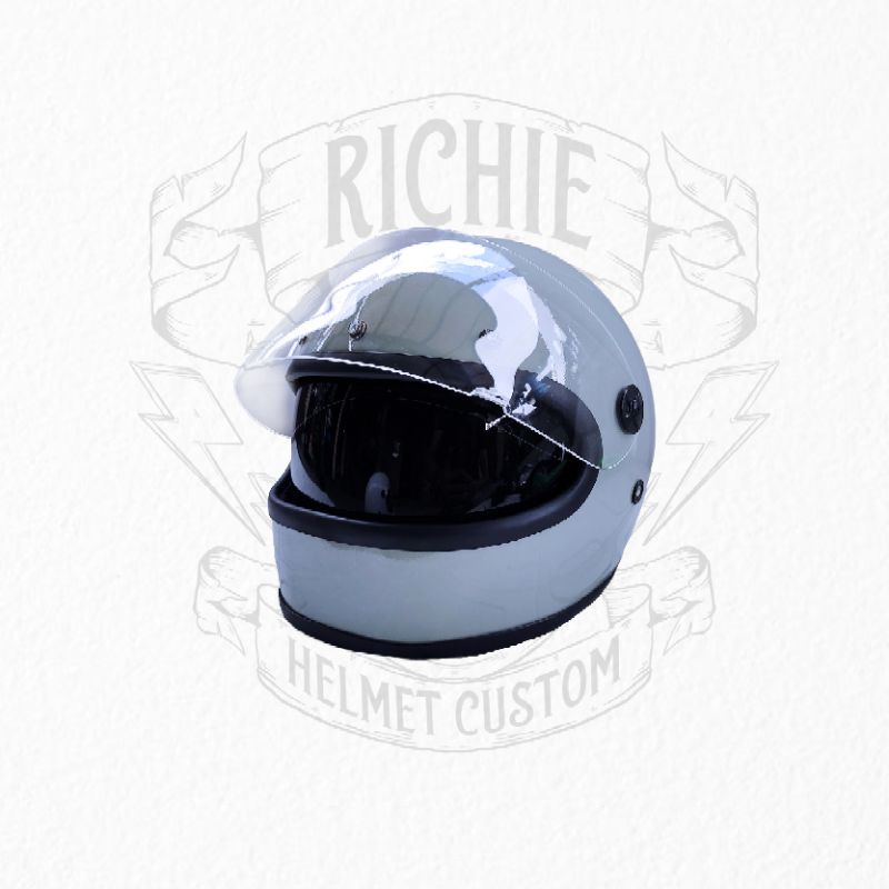 HELM FULL FACE GRINGO CUSTOM RETRO VINTAGE