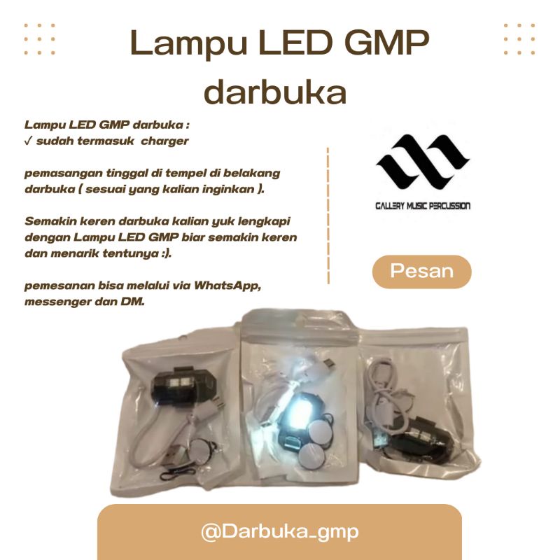 Lampu LED GMP darbuka