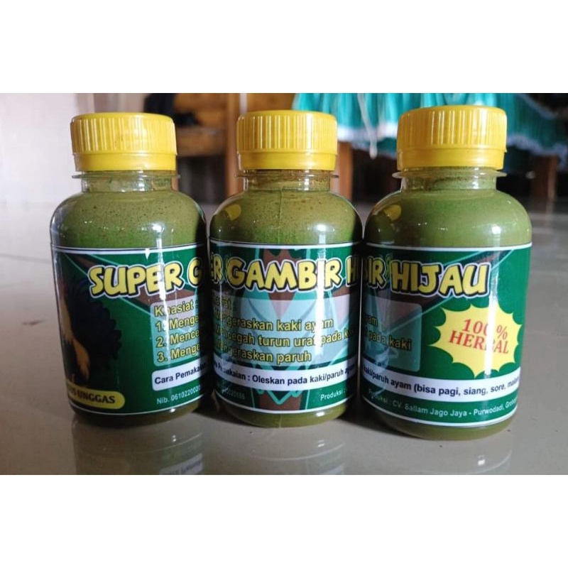 SUPER GETAH GAMBIR HIJAU HERBAL KHUSUS AYAM UNGGAS