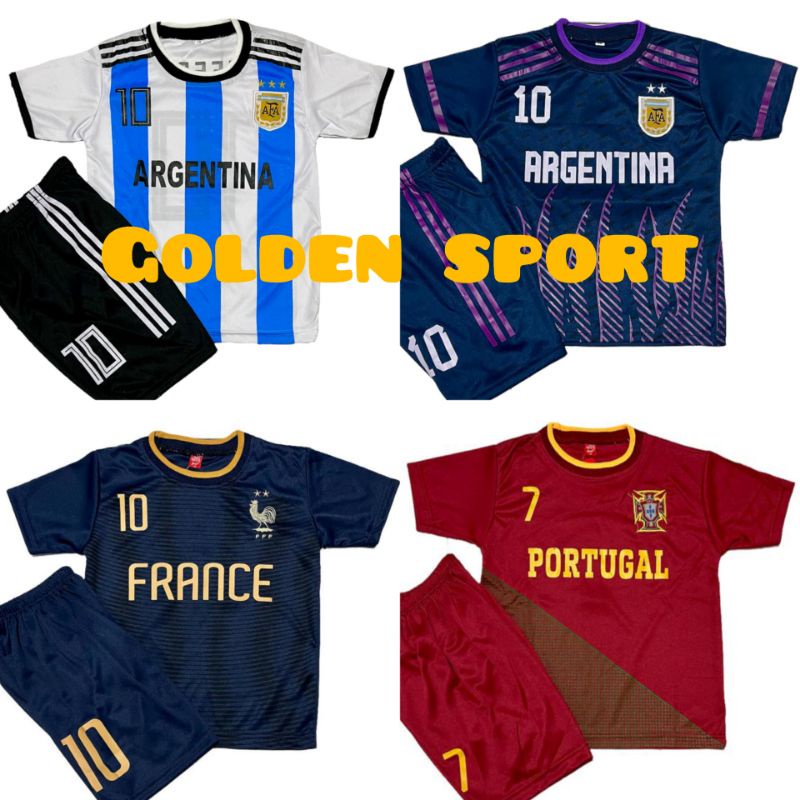 SETELAN JERSEY BOLA ANAK BRAZIL TERBARU/STELAN KAOS BOLA ANAK ARGENTINA /KAOS SEPEK BOLA ANAK-ANAK