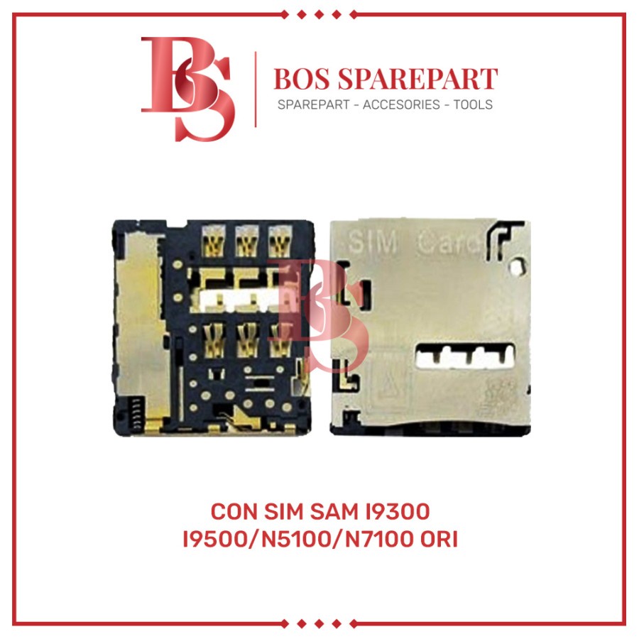 CONNECTOR SIM SAMSUNG I9300 / I9500 / N5100 / N7100 ORI