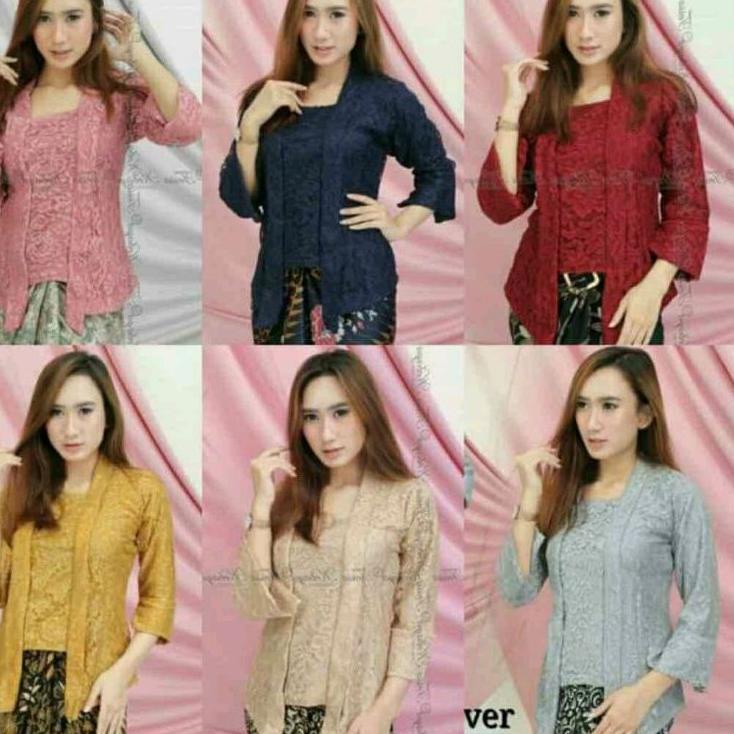 ☃ ATASAN  KEBAYA KUTUBURU BROKAT / KEBAYA BROKAT BUSUI / KEBAYA WISUDA ➱