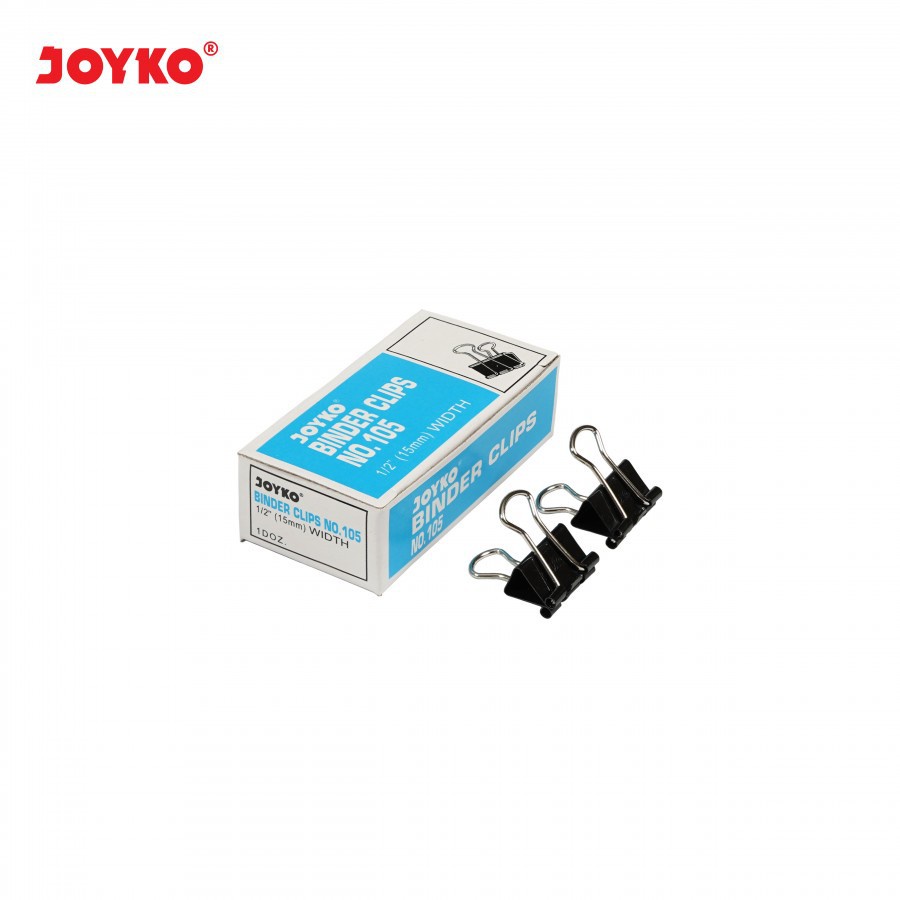 

Joyko Binder Clip No 105 Ukuran 15 mm isi 12 Pcs Penjepit Kertas File