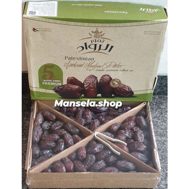 

kurma medjoel al roward size Jumbo kemasan 5 kg