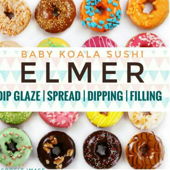 

✸ ELMER Dip Glaze Toping Donat 1 Kg | Saus Coklat All Variant ۝