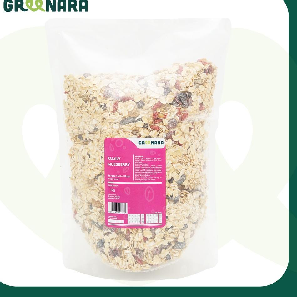 

☈ Greenara Family Muesberry 1Kg / Muesli Berry ➮