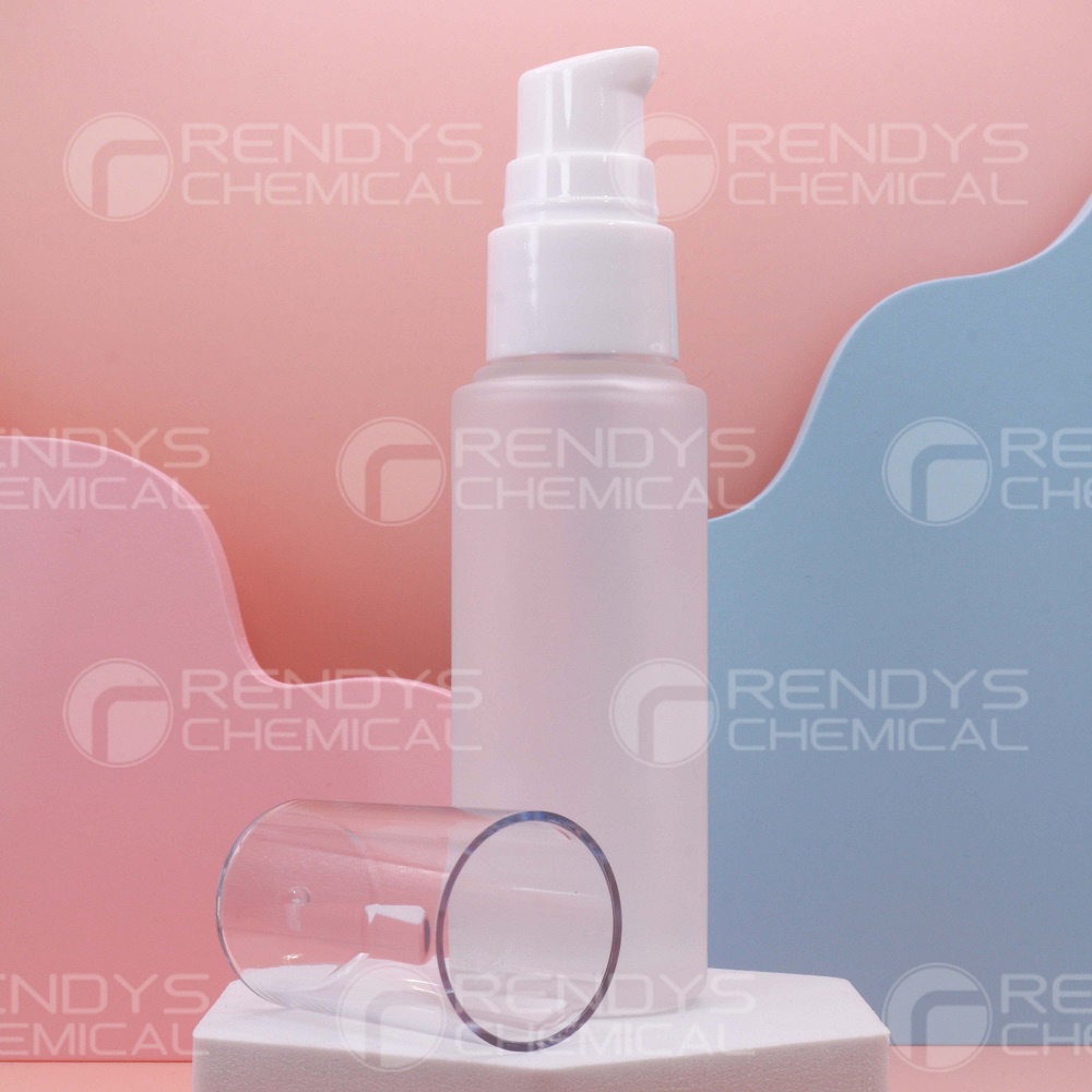 Botol Pump Kaca Tebal Frosted 30ML / Botol Serum 30 ML / Pump Bottle Frosted