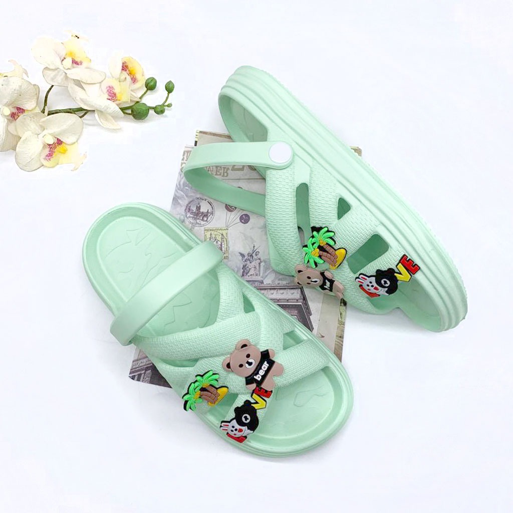 Sandal Selop Wanita Untuk Anak Dan Dewasa Bahan Karet Korean Style Trendy Uk.30-40